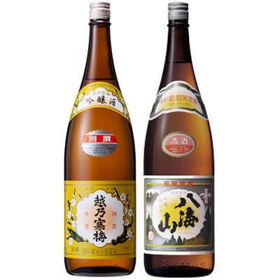 越乃寒梅 別撰吟醸 1.8Lと八海山 普通酒 1.8L日本酒 2本 飲み比べセット 日本酒  
