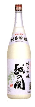 越の関　純米吟醸　1.8Ｌ×6本【取り寄せ商品】 