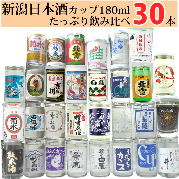 日本酒 カップ酒 30本飲み比べセット 180ml 30本