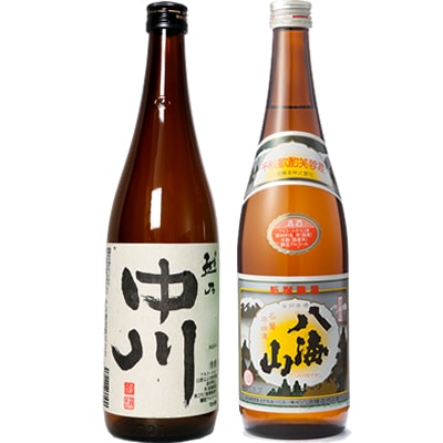 越乃中川 720ml と 八海山 720ml 