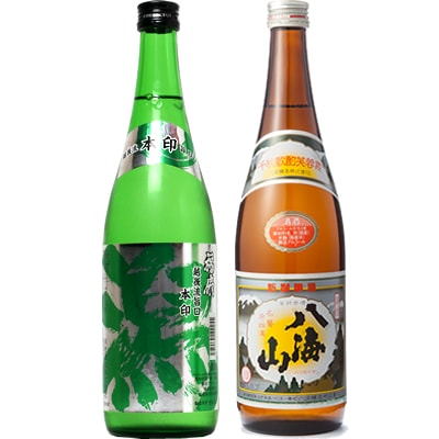 越後流旨口 潟 本醸造 720ml と 八海山 720ml 