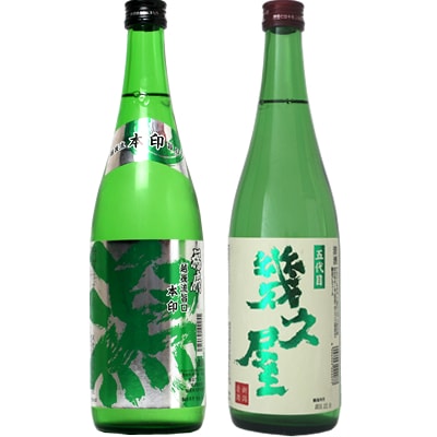 越後流旨口 潟 本醸造 720ml と 五代目 幾久屋 720ml 