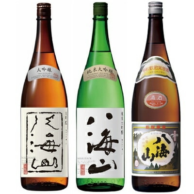 八海山 大吟醸 1800mlと八海山 純米大吟醸 1800ml と 八海山 普通酒 1800ml 日本酒 3本セット
