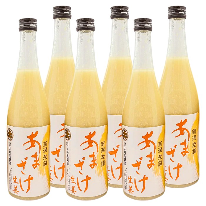 三崎屋醸造 生姜あまざけ 740g 6本 三崎屋醸造 ノンアルコール 無添加 甘酒 生姜 ジンジャー あまざけ ノンアルコール 砂糖不使用 そのまま飲めます