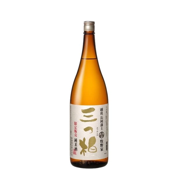 (終売)越後長岡藩主牧野家 三つ柏 純米酒 1800ml 柏露酒造 