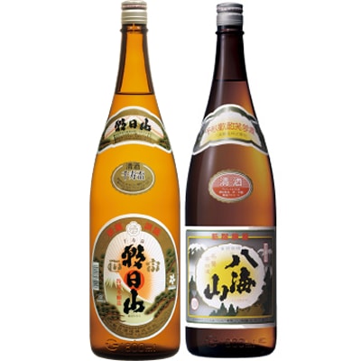朝日山 千寿盃 1.8Lと八海山 普通酒 1.8L