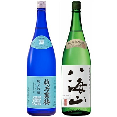 越乃寒梅 灑 純米吟醸 1800mlと八海山 純米大吟醸 1800ml日本酒 2本 飲み比べセット 日本酒 飲み比べ ギフト 贈り