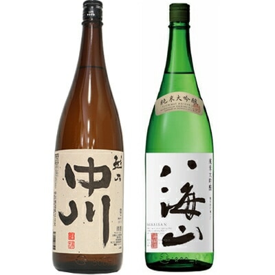 越乃中川 1800mlと八海山 純米大吟醸 1800ml日本酒 2本 飲み比べセット 日本酒 飲み比べ ギフト 贈り