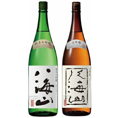 八海山 純米大吟醸 1800ml と 八海山 大吟醸 1800ml 日本酒 飲み比べ ギフト 贈り物 ギフト