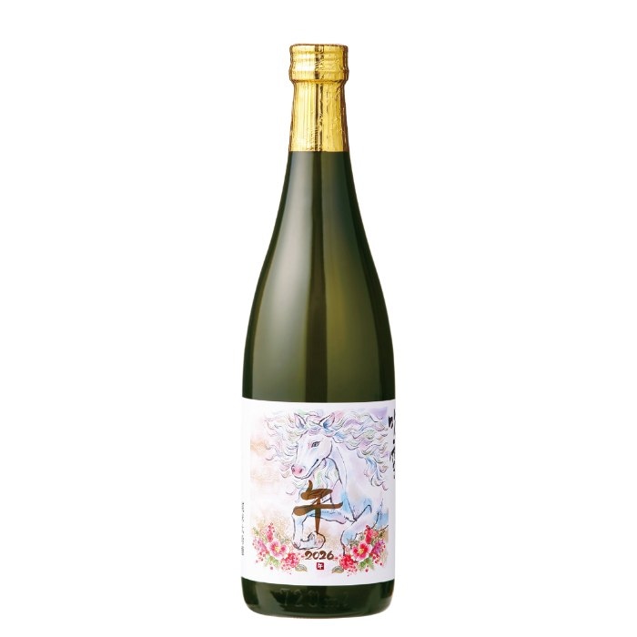(産地直送)越路吹雪 純米大吟醸 干支ラベル 720ml 午 高野酒造 日本酒 お歳暮 お年賀 年末年始 お年始 お正月 新年 お節料理と一緒に えと 干支ラベル