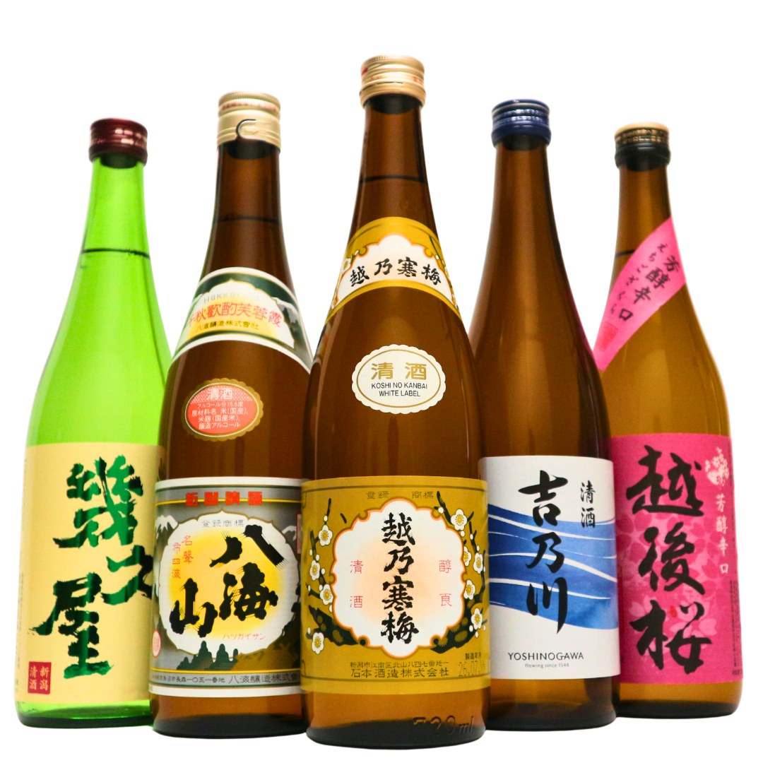 日本酒 新潟有名地酒 受賞蔵 飲み比べ 5本 セット 選べる 300ml 720ml