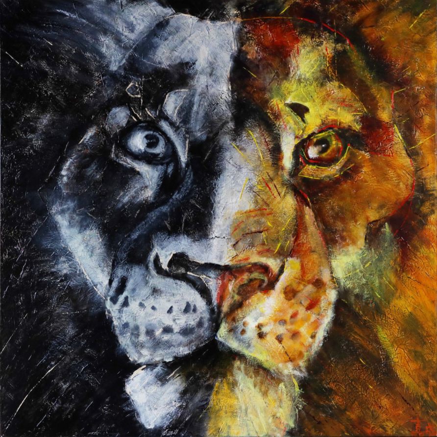 石村嘉成 「Lion I remember you」アートキャンバス