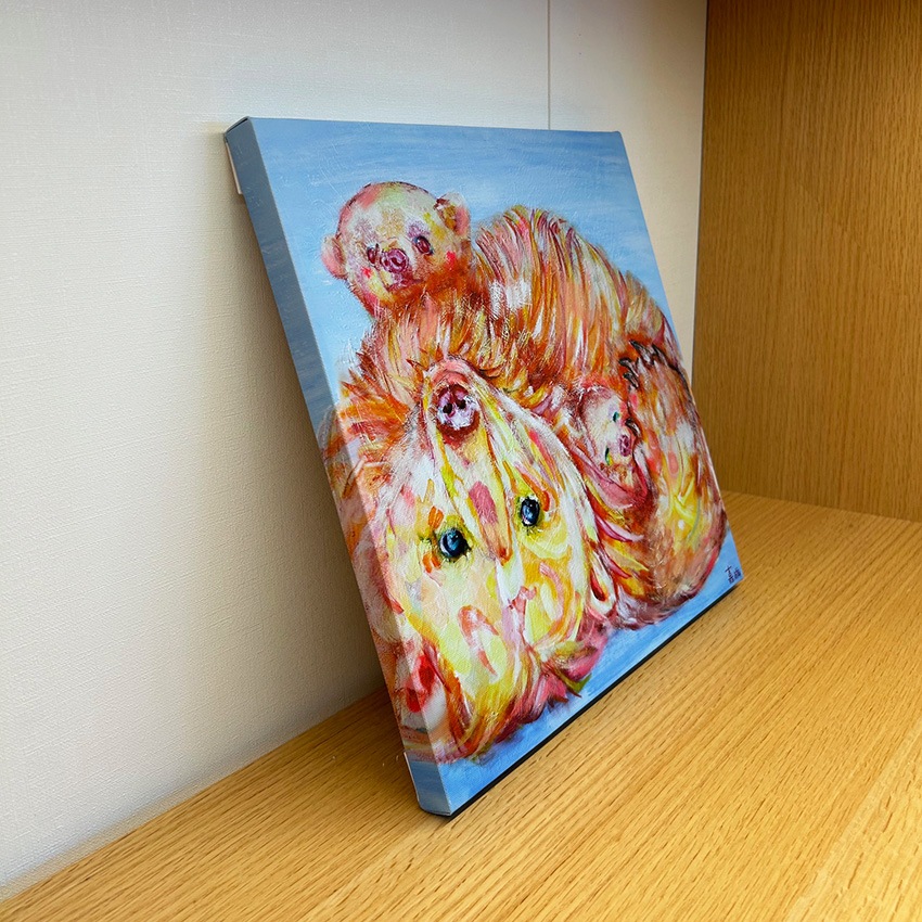 石村嘉成 「シロクマの親子」アートキャンバス | アートグッズ