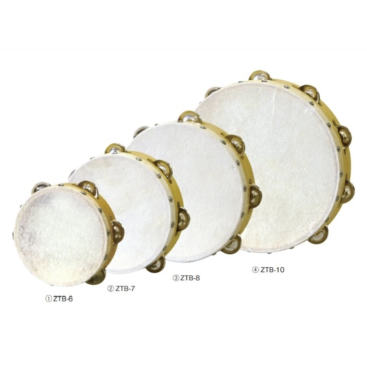 ZENON ゼンオン タンブリン ZTB 木製 タンバリン 【本牛革使用】 定番