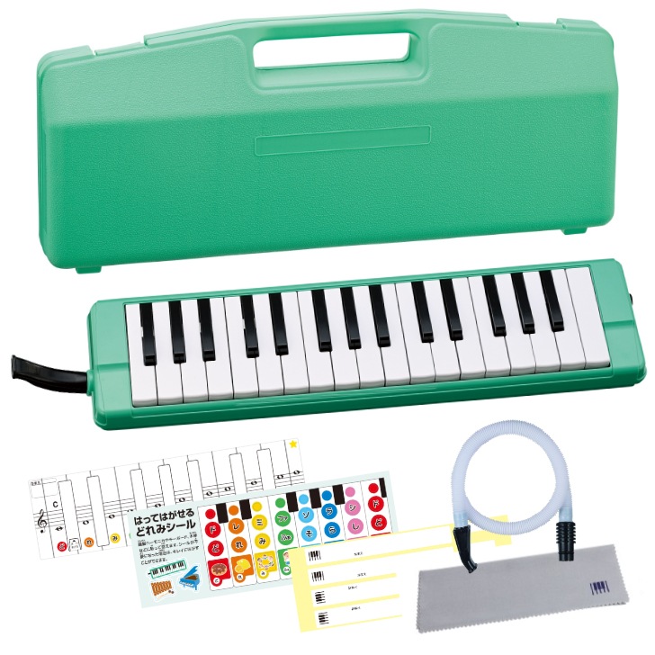 鍵盤楽器 Holocene NLMM ZENON ゼンオン 鍵盤ハーモニカ C-32G GREEN（グリーン） どれみ