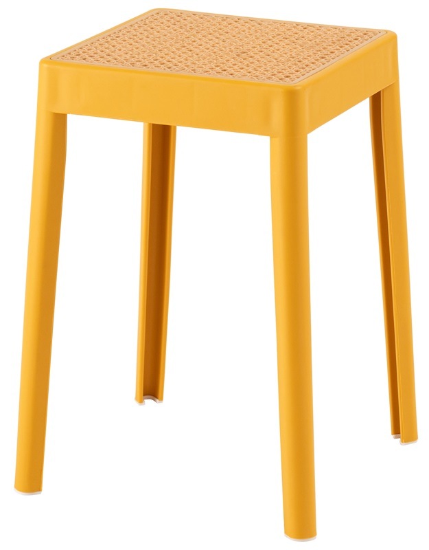 【送料無料】ラタン 4color かごめ編みの温かみのあるスタッキングチェア|46㎝|