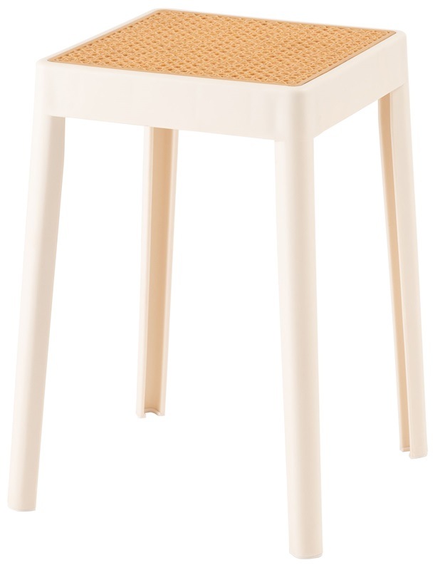 【送料無料】ラタン 4color かごめ編みの温かみのあるスタッキングチェア|46㎝|