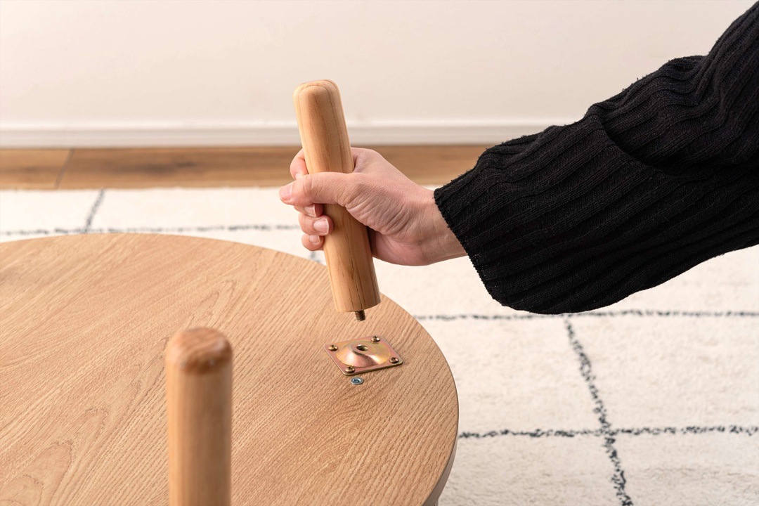 LIGNO（リグノ）｜ラウンドストレージテーブル