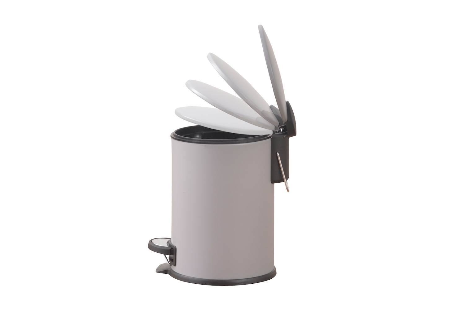 「トラッシュカン」マット仕上げの塗装が上品なシンプルなぺダル式ゴミ箱・ダストボックス