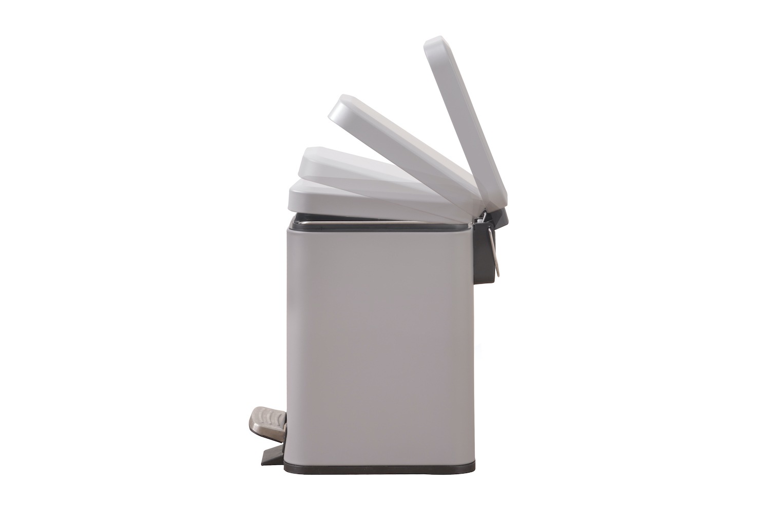 「トラッシュカン」マット仕上げの塗装が上品なシンプルなぺダル式ゴミ箱・ダストボックス
