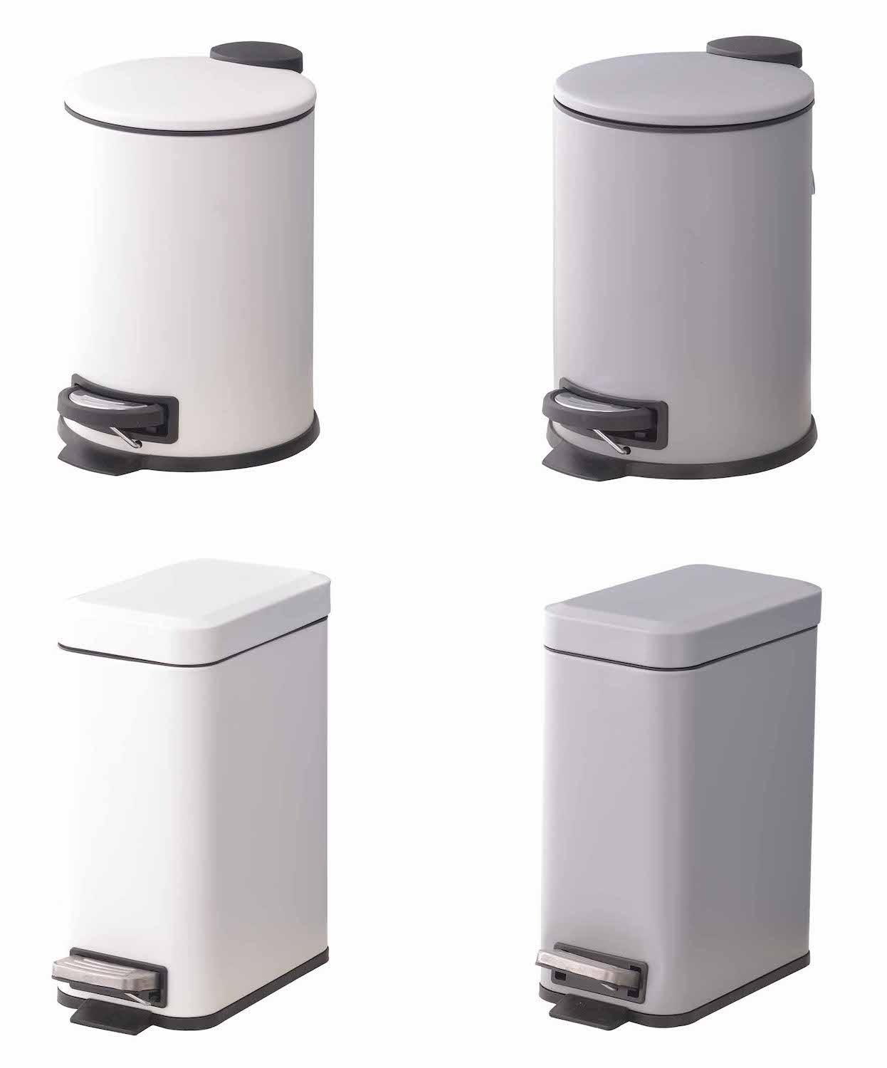 「トラッシュカン」マット仕上げの塗装が上品なシンプルなぺダル式ゴミ箱・ダストボックス