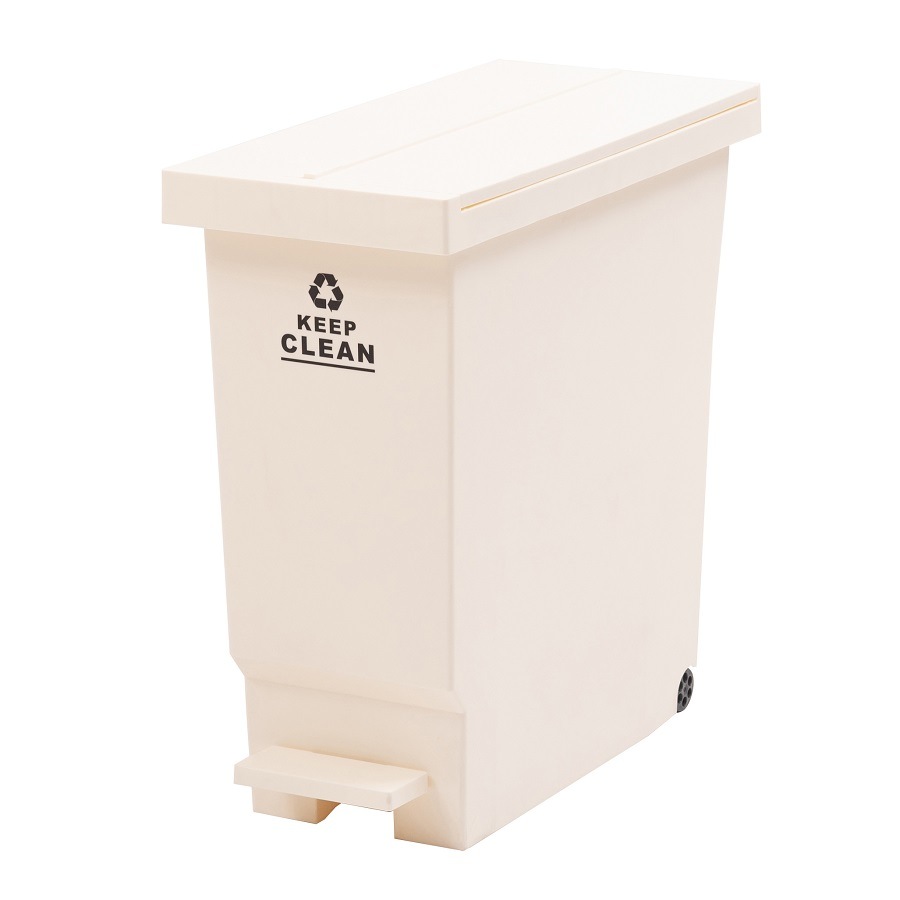 【送料無料】バタフライオープンダストボックス　３２L コンパクトゴミ箱　【ホワイト】