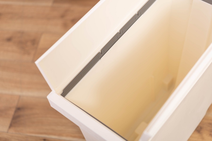 【送料無料】バタフライオープンダストボックス　３２L コンパクトゴミ箱　【ブラウン】