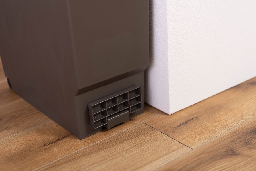 【送料無料】バタフライオープンダストボックス 32L コンパクトゴミ箱 【グレー】