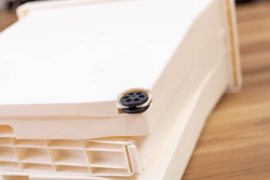 【送料無料】バタフライオープンダストボックス 32L コンパクトゴミ箱 【グレー】