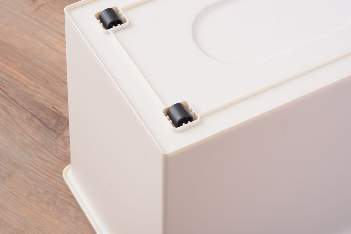 重ねて置ける！シンプルなデザインのダストボックス♪スタッキングペール45L スリム【まとめ買いで最大10%OFF対象商品】