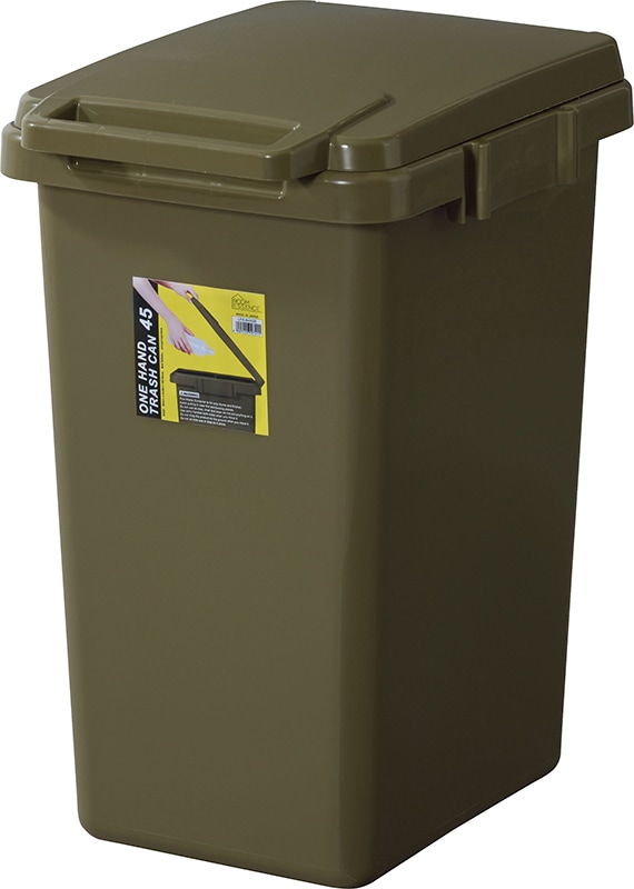 【ワンハンドトラッシュカン45L】片手でポイッ!大容量ダストボックス 45L ゴミ箱