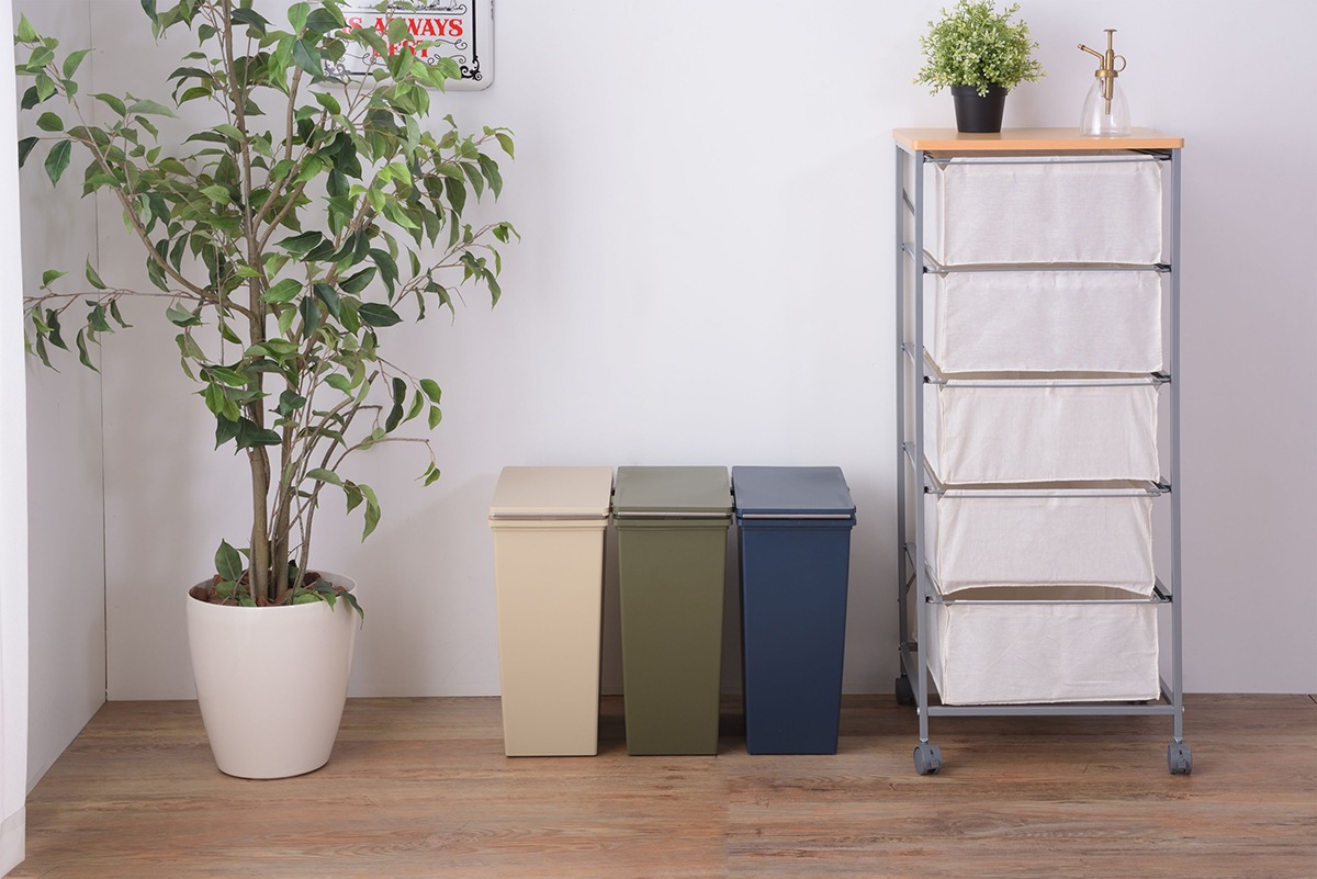 【スリムコンテナ 20】幅20㎝とスリムでスタイリッシュなダストボックス ゴミ箱とわからないくらいおしゃれなゴミ箱