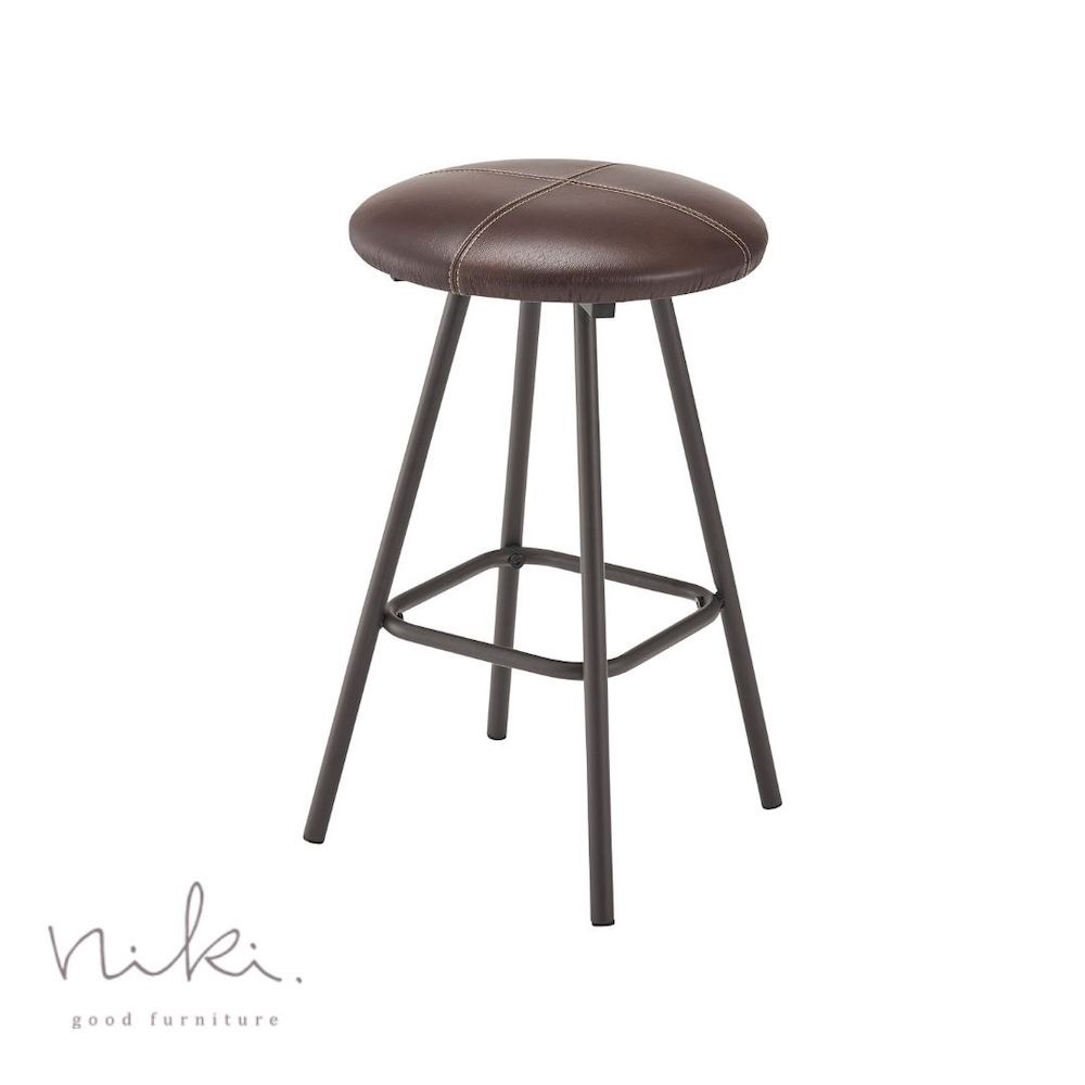 高級感のあるコーデュロイと本革でコンパクトな使い勝手抜群のスツール【benko】