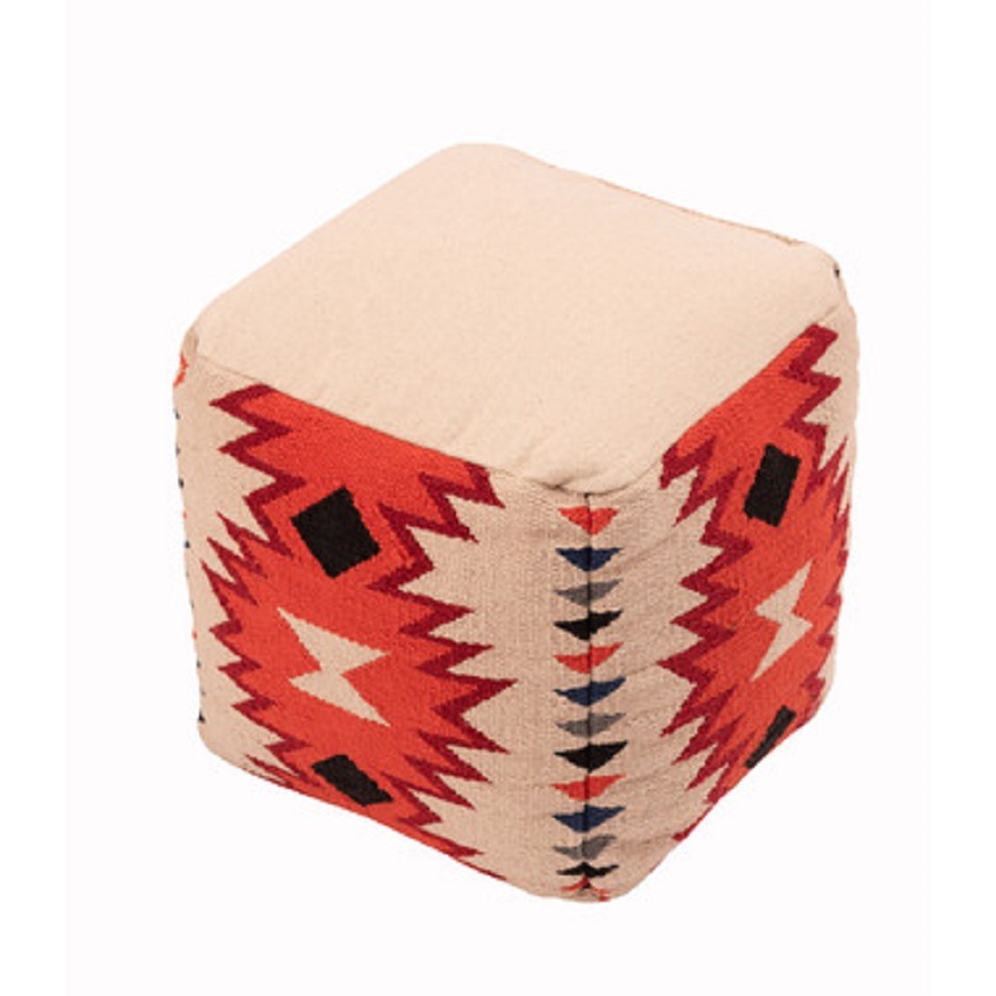 NEW!!!!!!キリムスツール　オットマン　ビーズクッション　オルテガ柄