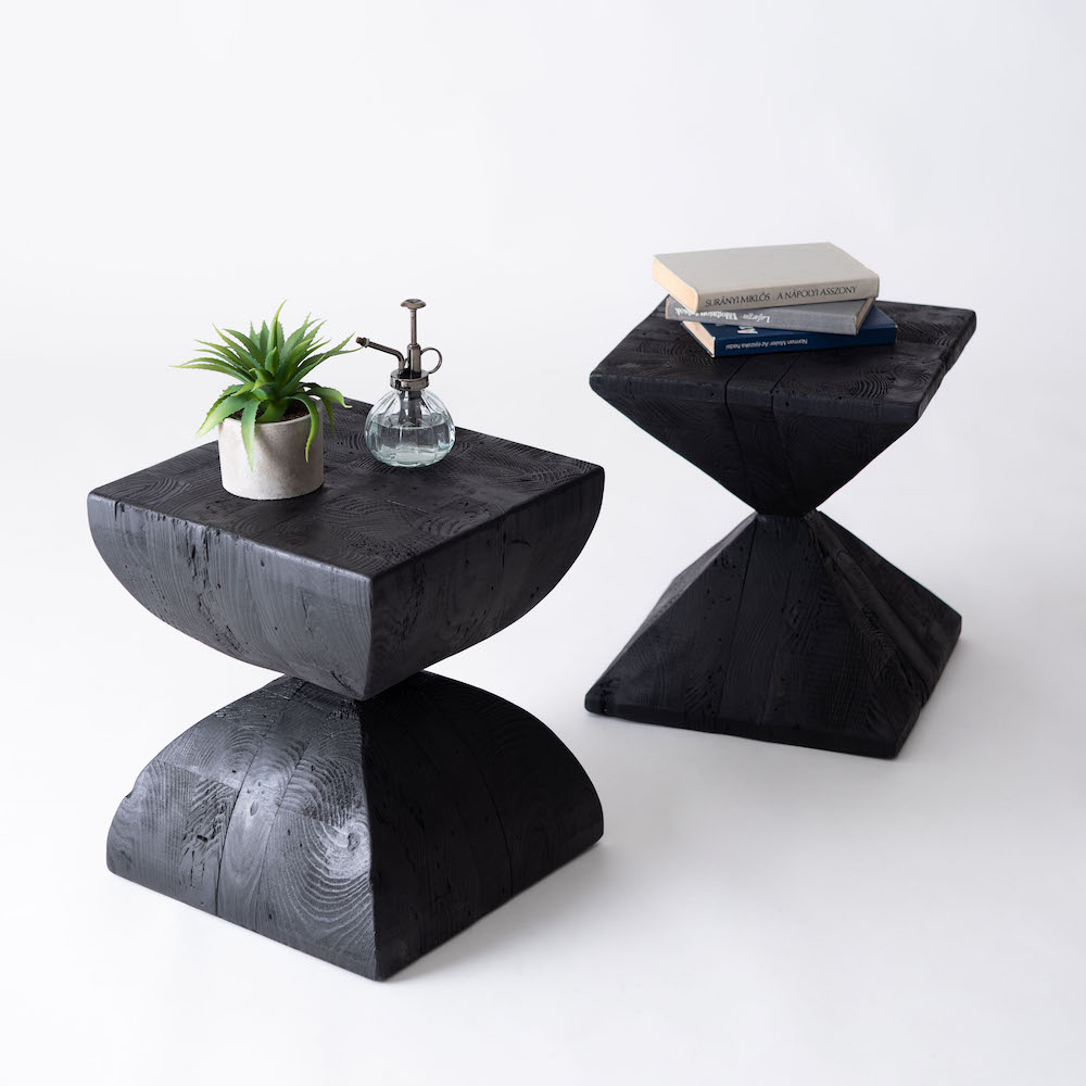 天然木 サイドテーブル 黒 パイン古材 おしゃれ HIT-130 N01 楽天市場】＼ すぐ使える10%OFFクーポン☆ ／ サイドテーブル