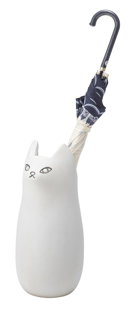 ■大人気■　新色登場!!　neko 傘立て　アンブレラスタンド 親ねこ　ねこ傘立て