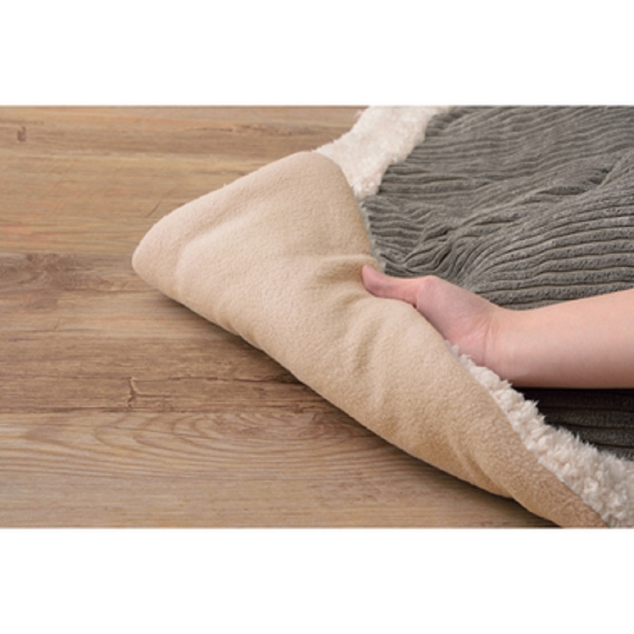 コーデュロイ　ボア　薄掛コタツ布団 　正方形　　KK-141BE