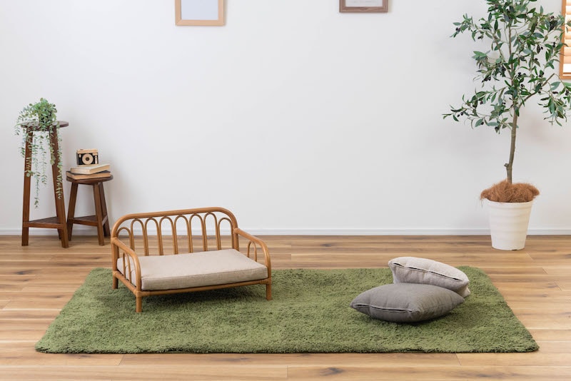 ラタン素材のペットベッド（犬ネコ用）クッションの通販 -【niki(ニキ)】