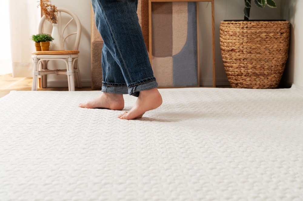 【洗濯機OK】お子様にも安心　コットン１００％のイブルラグ　190×130　夏用キルトラグ　　