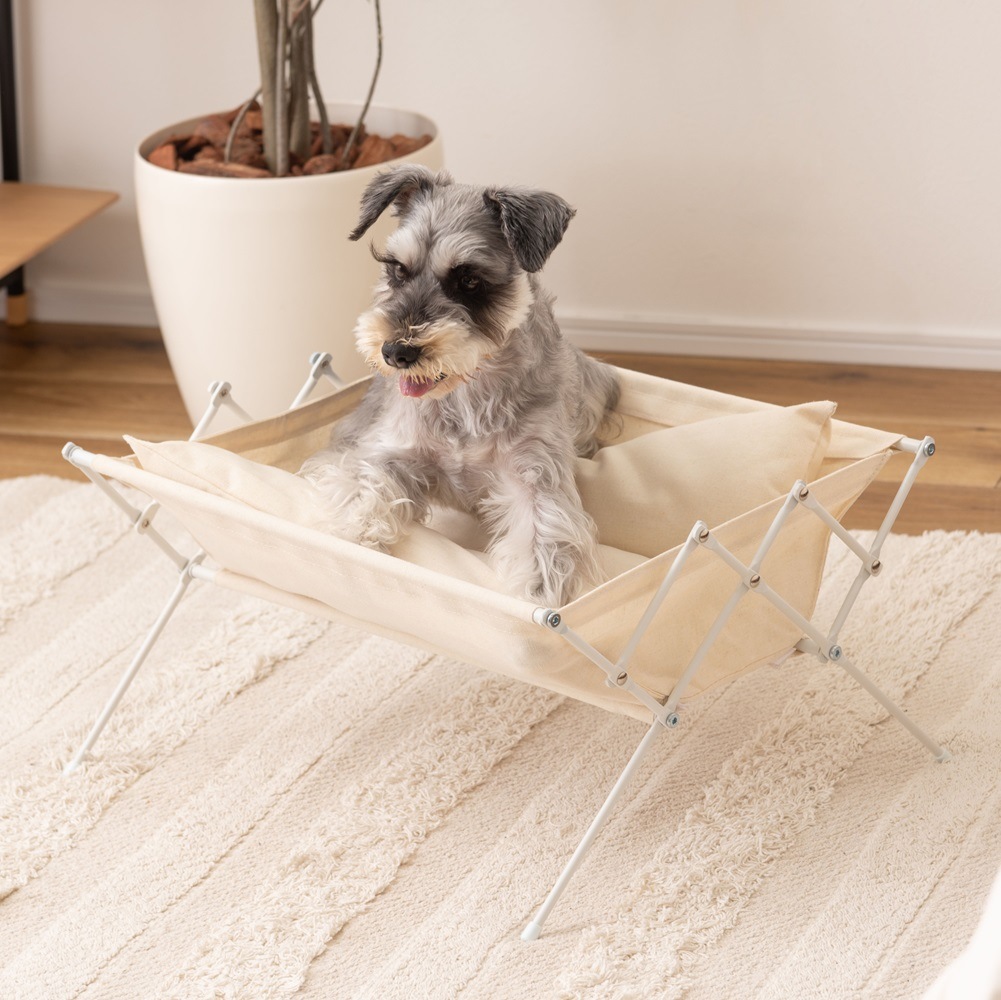 【送料無料】選べる２色🐶ペットベッド　洗える　キャットコット/ドッグコット　折り畳み式　　キャンプにも◎