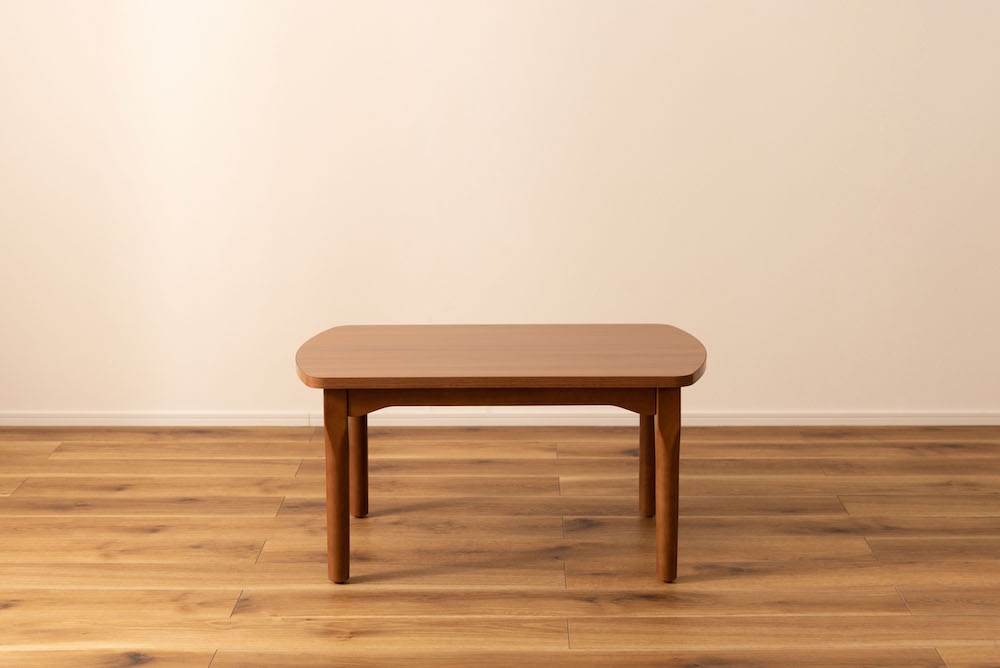 2WAYコタツテーブル（ブラウン）シーンに合わせて高さ変えられるコンパクトサイズのパーソナルコタツ