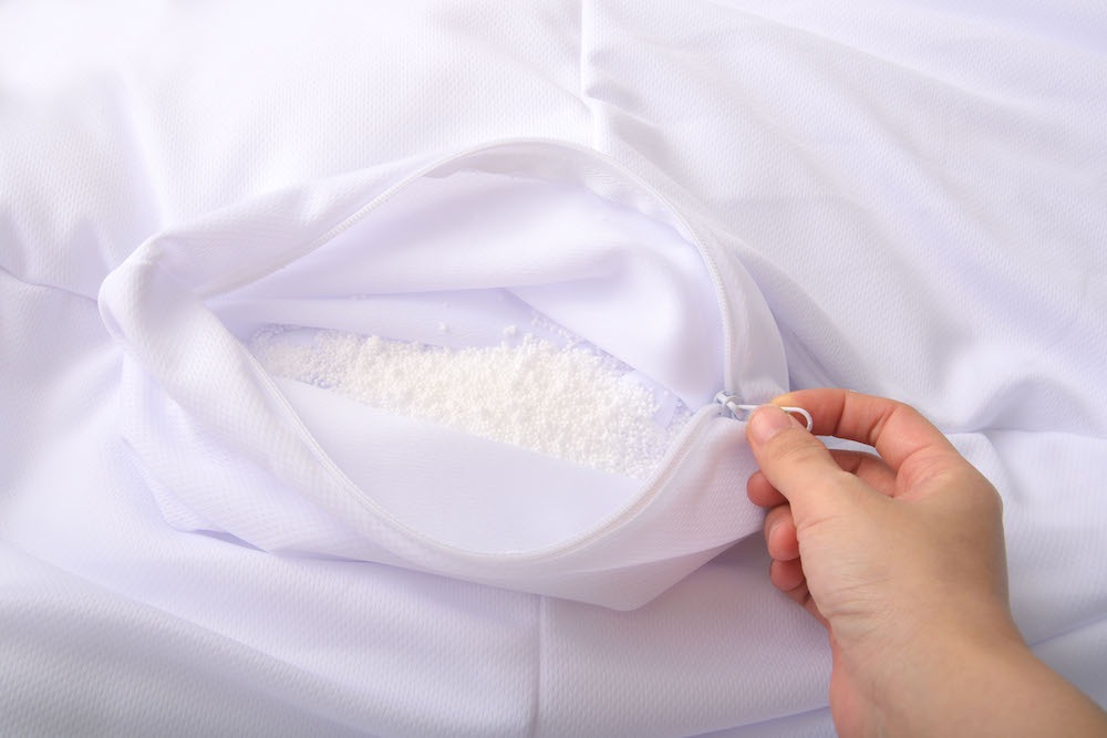 コーデュロイ調ビーズクッション ROOM ESSENCE幅30cm（ベージュ）