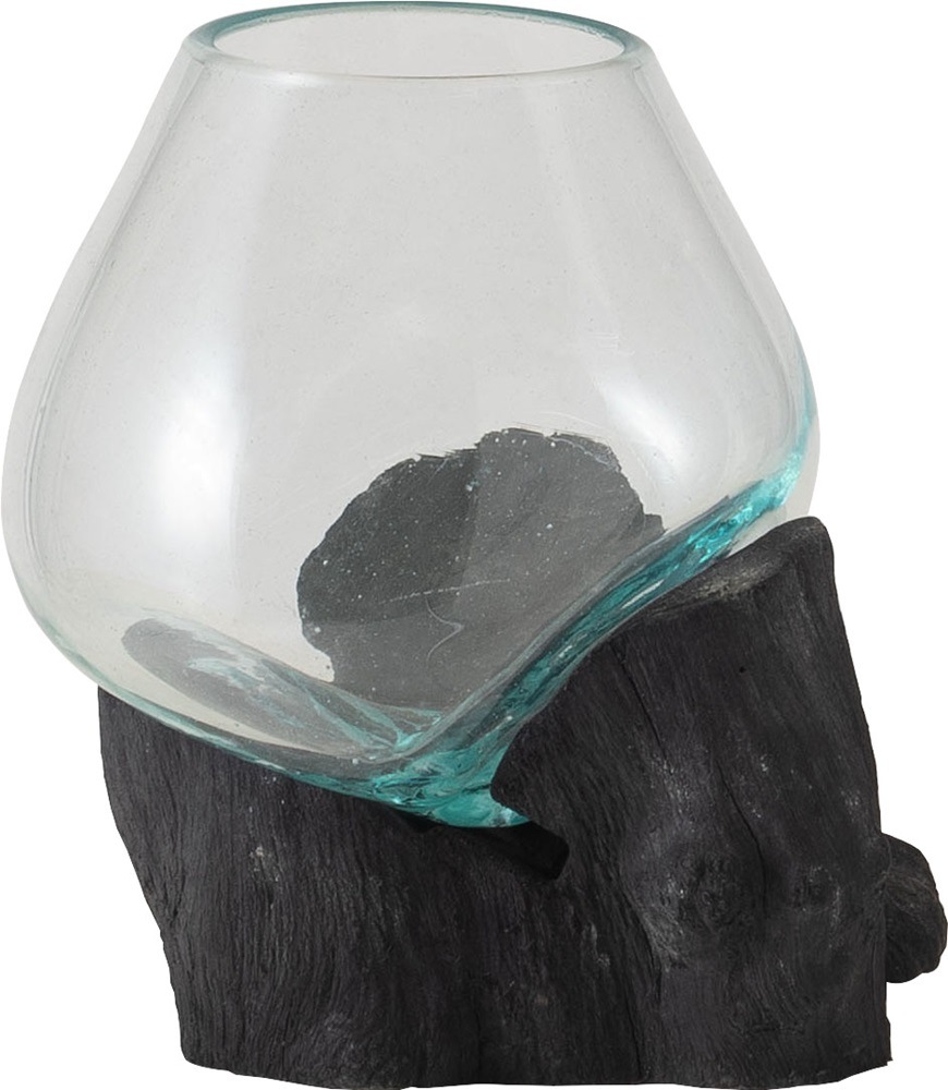 吹きガラスと天然流木の世界にひとつのガラスオブジェ/テラリウム・フラワーベース・小生物の水槽などに 【まとめ買いで最大10%OFF対象商品】