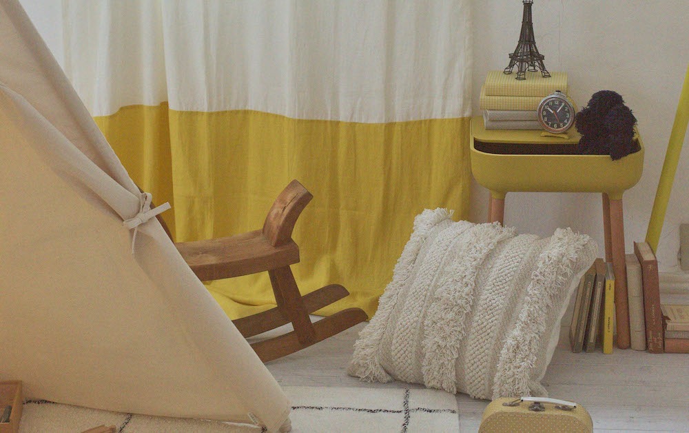 かわいい北欧風もこもこクッション 立体感のあるおしゃれ 45cm角 正方形 コットン 白（タイプA）