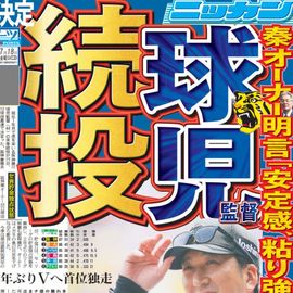 大阪版 2025年7月18日付 日刊スポーツバックナンバー