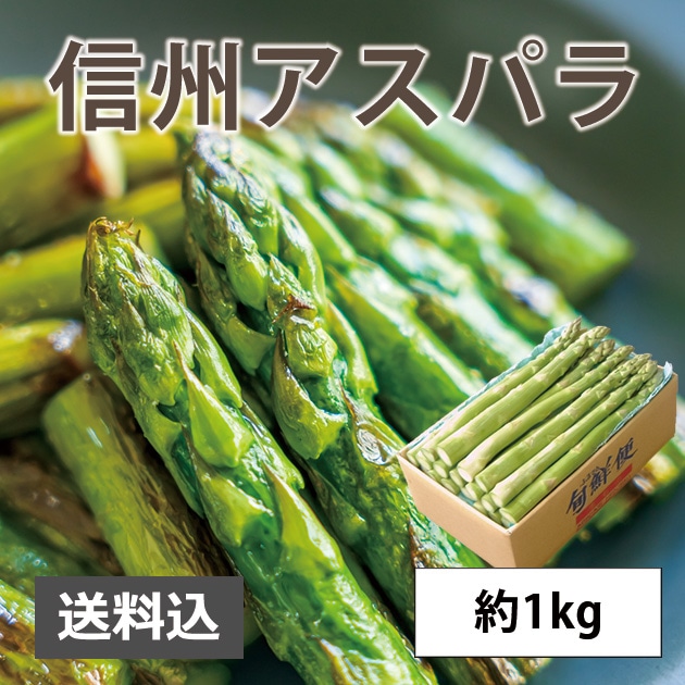 【5月上旬頃から発送開始】長野県産アスパラ　約1kg【冷蔵便】　露地栽培　信州産