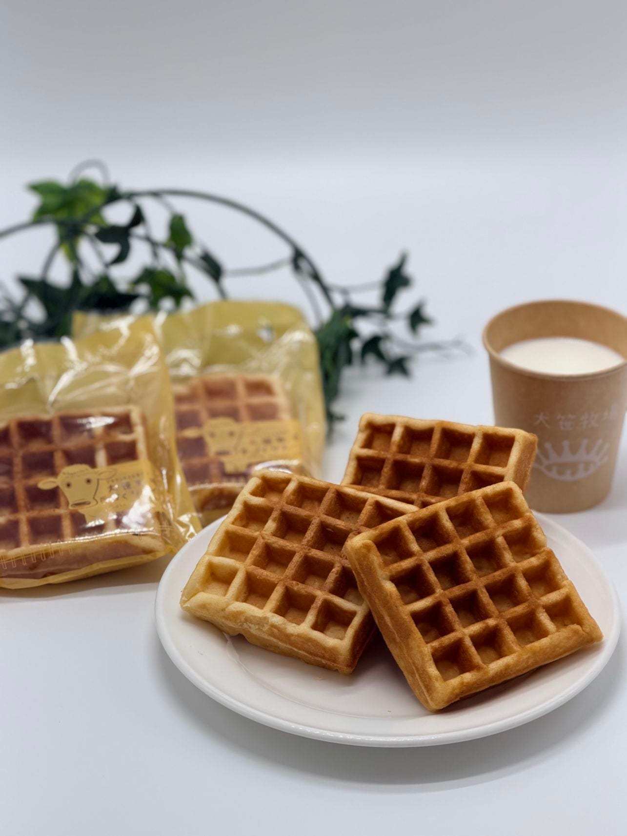 牛乳ワッフル　