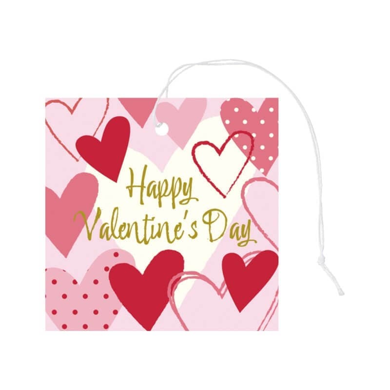 ハートバレンタインペーパータグ | 造花・タイ・ピック・タグ,チャーム