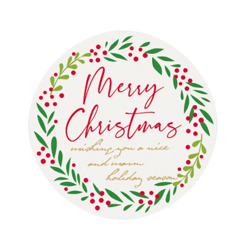 クリスマスリースシール | クリスマス・お正月,シール | 洋菓子