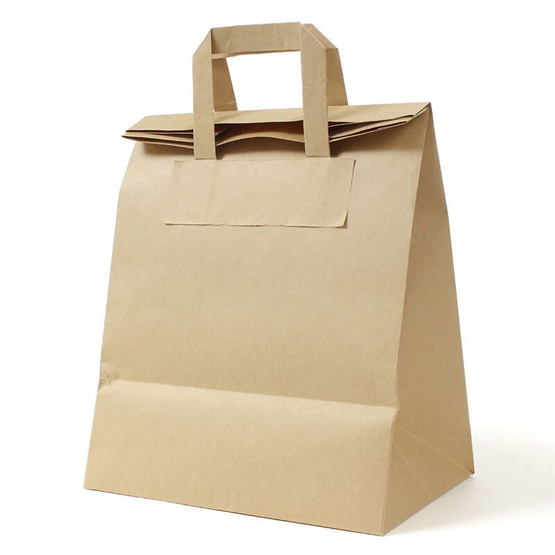 フォールドバッグ2618 茶無地 | レジ袋・手提げ袋,紙袋 | 洋菓子店